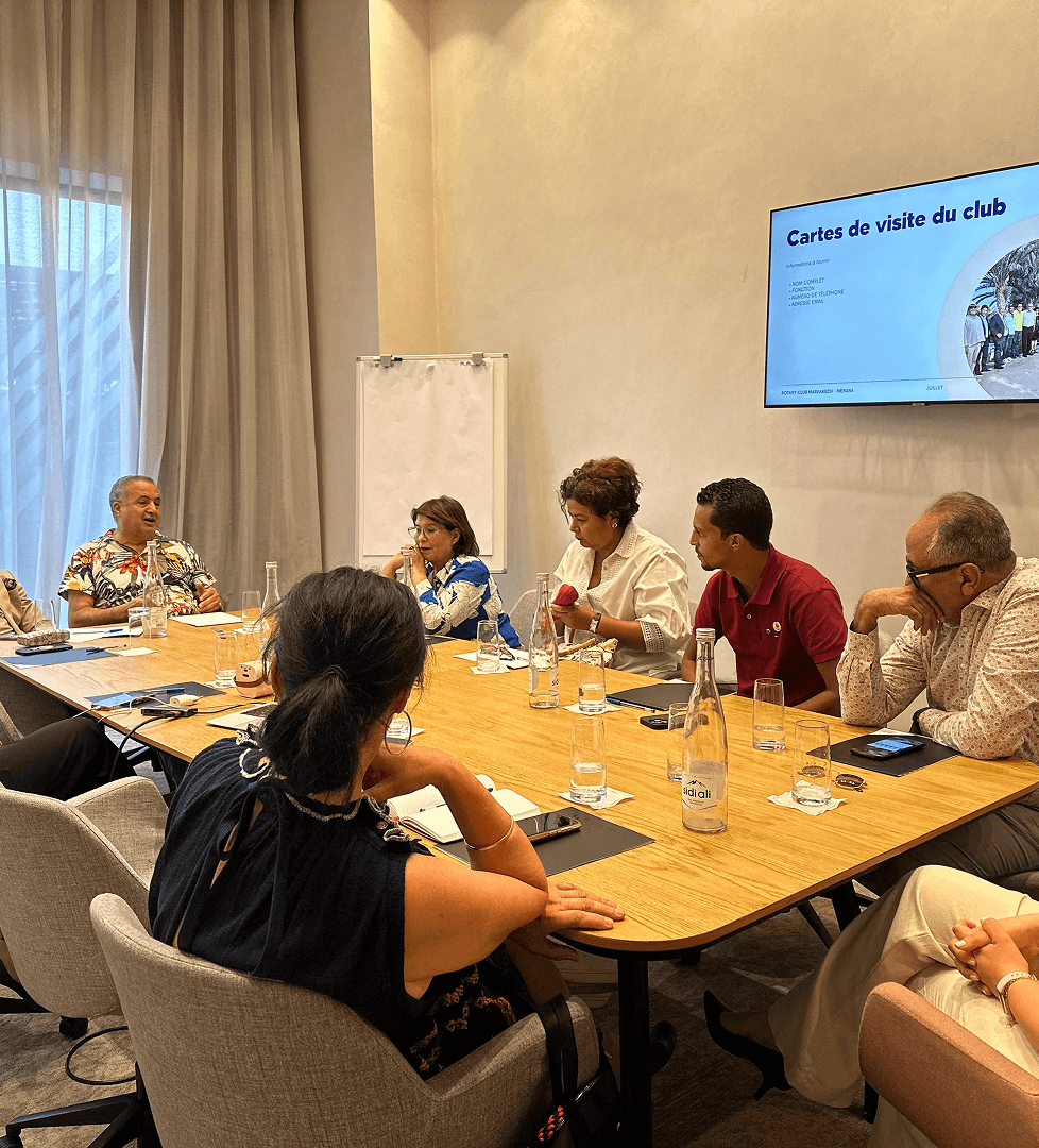 Réunion du Rotary Club